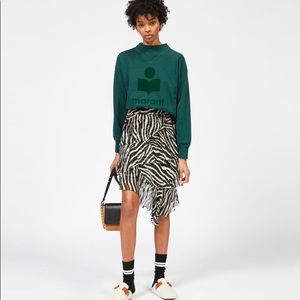 ISABEL MARANT JEEZON ZEBRA SKIRT